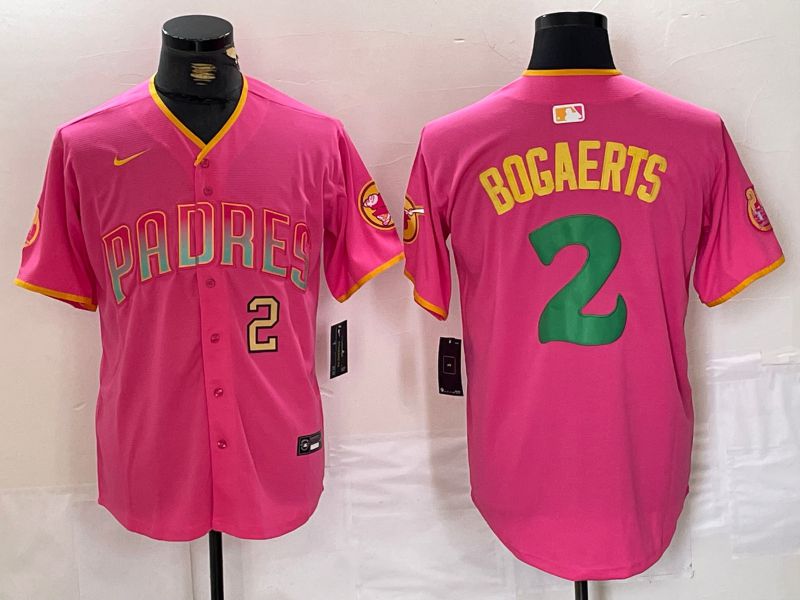 Men San Diego Padres #2 Bogaerts Pink Jointly 2024 Nike MLB Jersey style 13